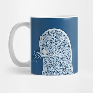 Otter Ink Art - cool and fun water animal design Mug